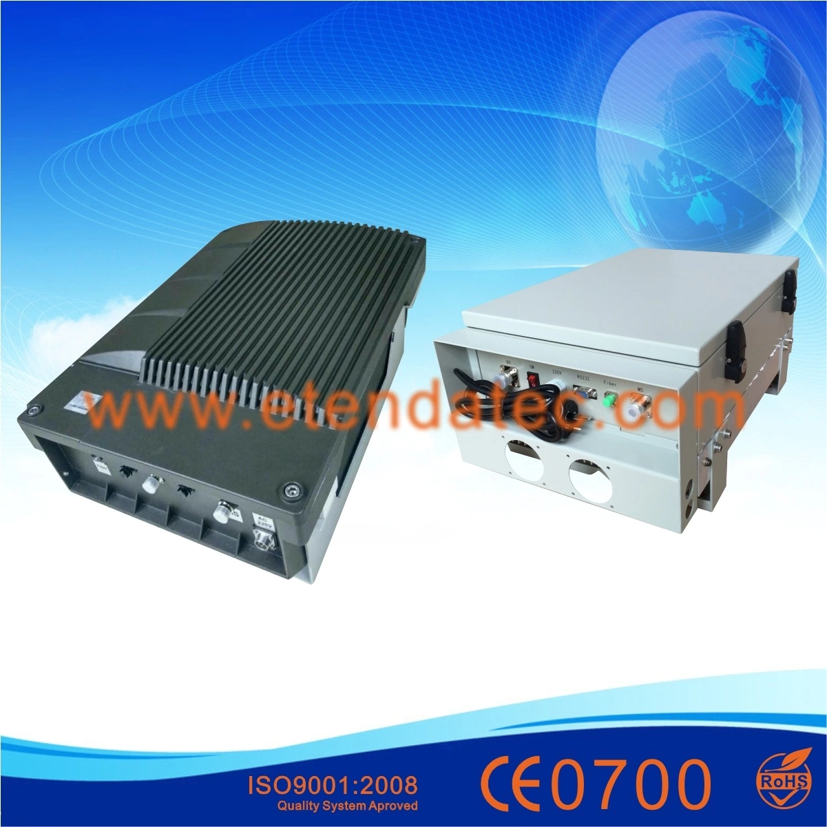 Amplificador bidireccional de repetidor de fibra óptica de acoplamiento inalámbrico Tetra