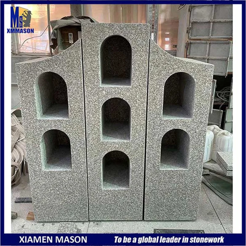 Bespoke China Mapple Red Granite French Columbarium