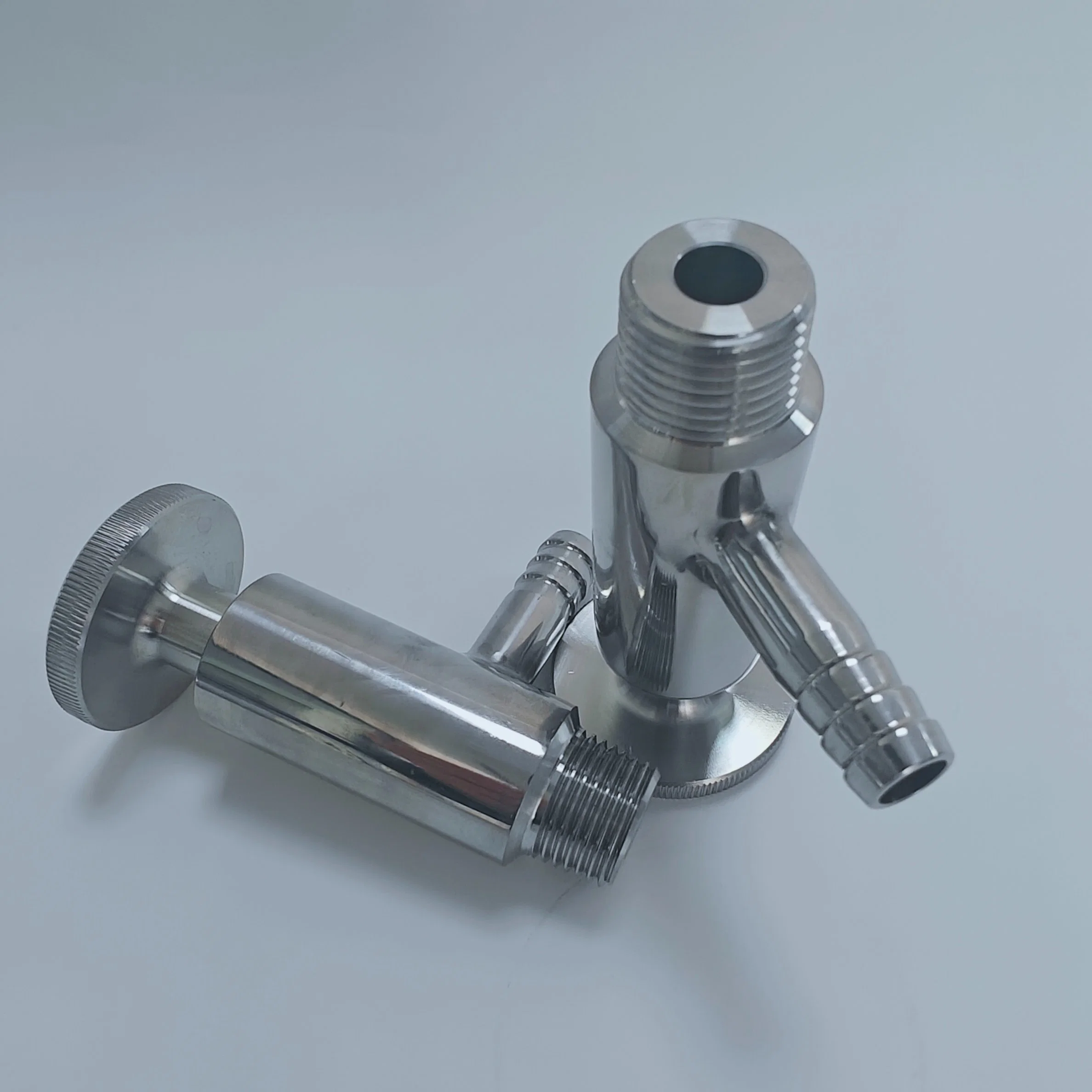 304 Stainless Steel Sanitary Quick-Fit Wine Sample Valve Aseptic Ss Tri Try Clamp/Male Thread Sampling Valve Sample Cock Valve