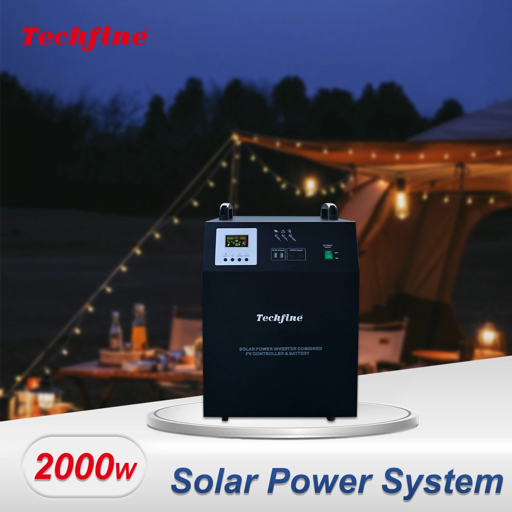 off Grid Energy Storage Station Complete PV Power Solar System All-in-One Home Solar Panel 1000W Solar Energy System