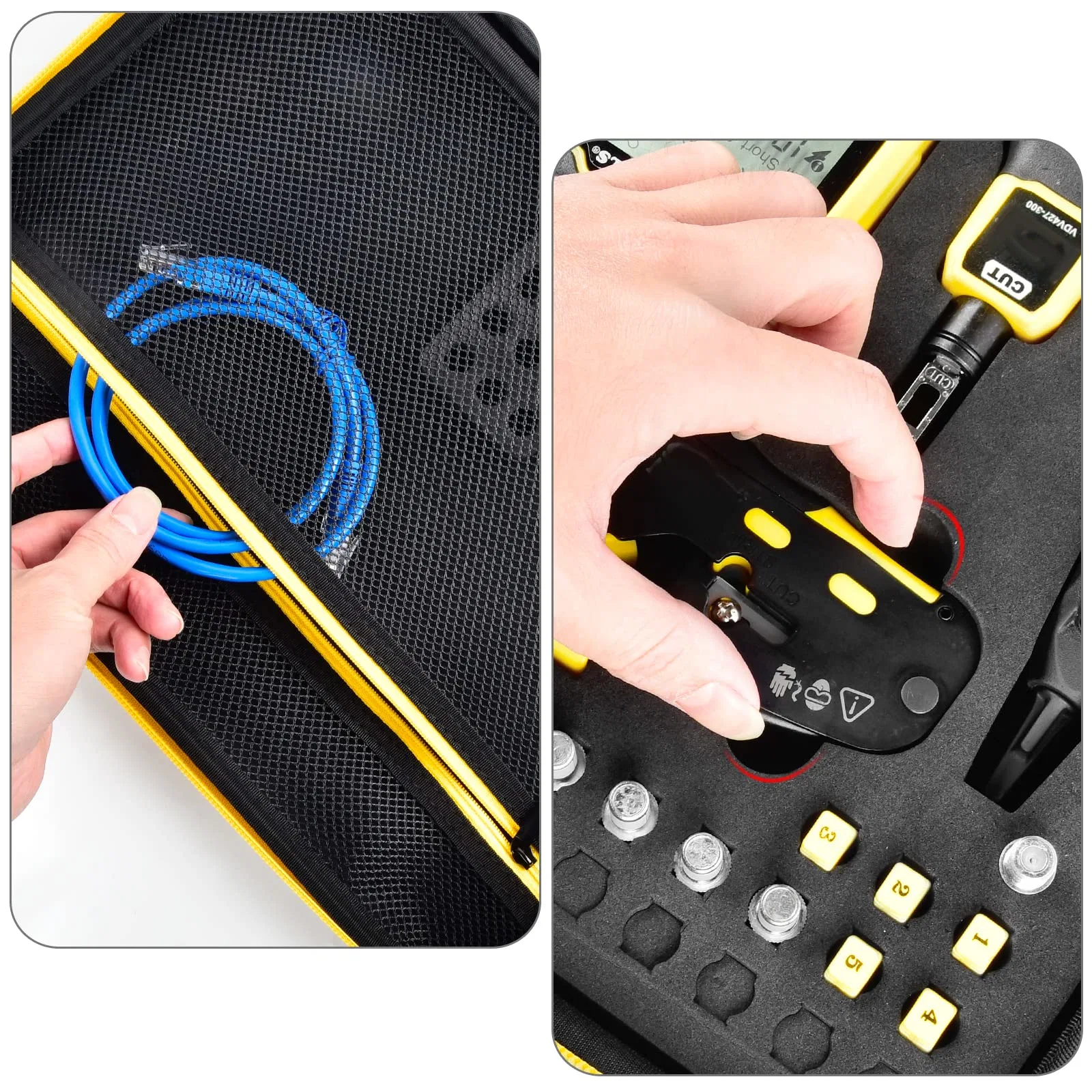 Tools Accessories Case Compatible with Klein Cable Tester / Tracer Probe/Wire Stripper Tool Case