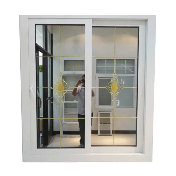 French Style UPVC PVC Plastic French Patio Balcony Double Sliding Door Prices for Bedroom