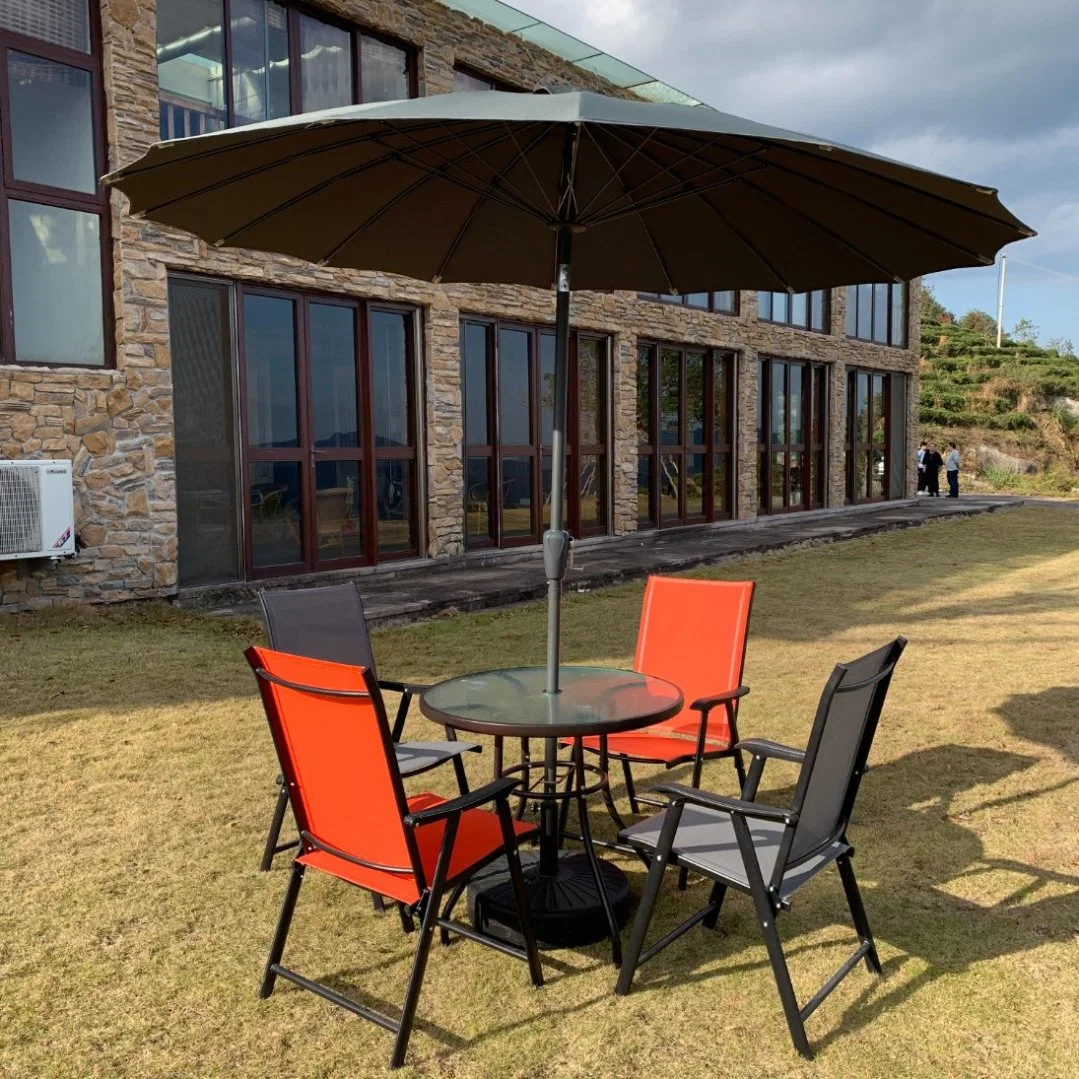 Round Sun Shade Tilting Umbrella for Outdoor Big Size Garden Table Use