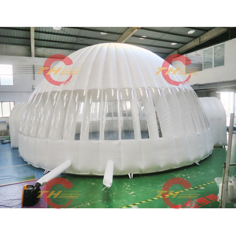 2021 новый дизайн 8m рекламы на открытом воздухе гигантские надувные событие выставки группа иглу купол палатки