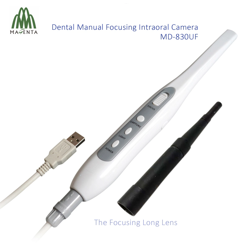 Centrando la longitud focal ajustable con cable USB Cámara Intraoral