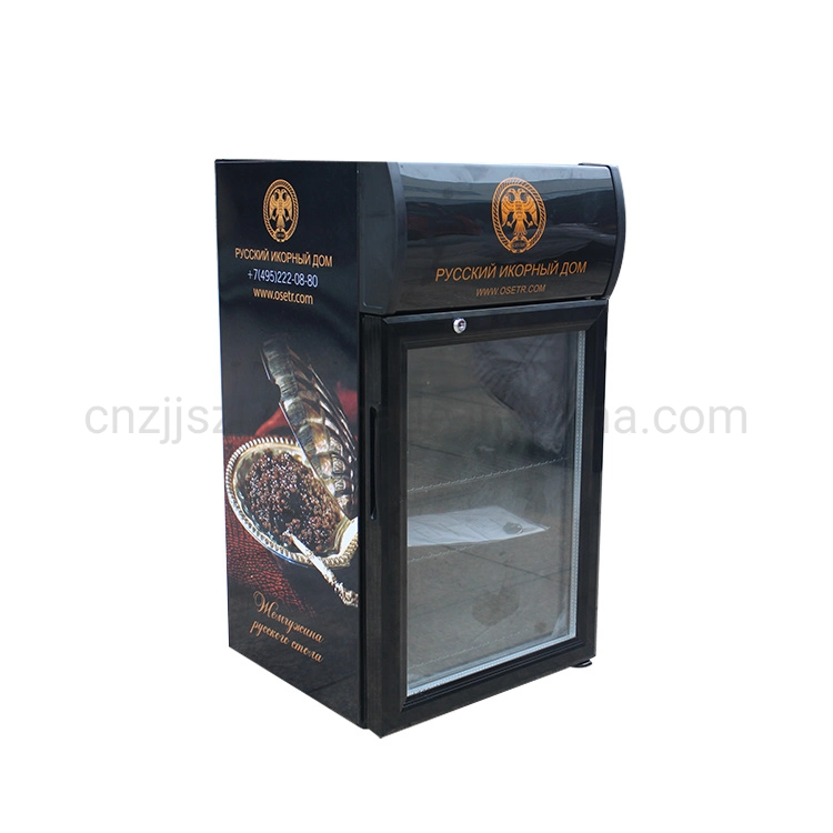 25L Countertop una puerta de vidrio barra de display nevera Showcase refrigerador SC-25L