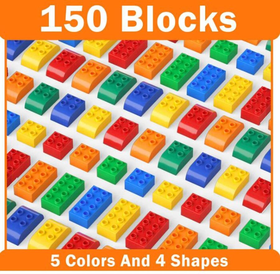 150 PCS Educational Toys Building Blocks for Toddlers 2-5 Including a Baseplate