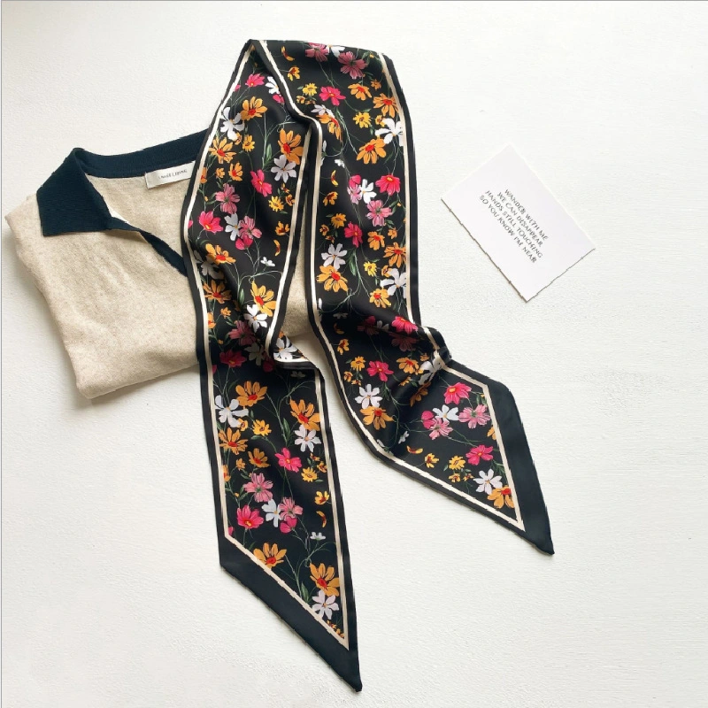 Fashion Designer Small Silk Scarf Quality Scarves for Lady