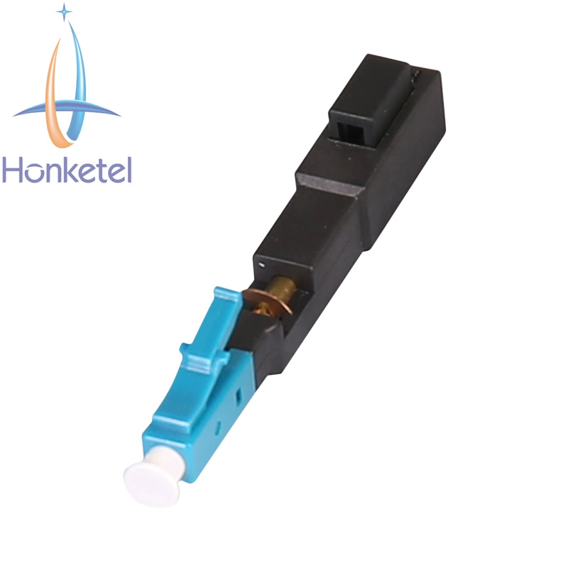 Conector rápido de fibra óptica LC de modo único de montaje rápido para FTTH