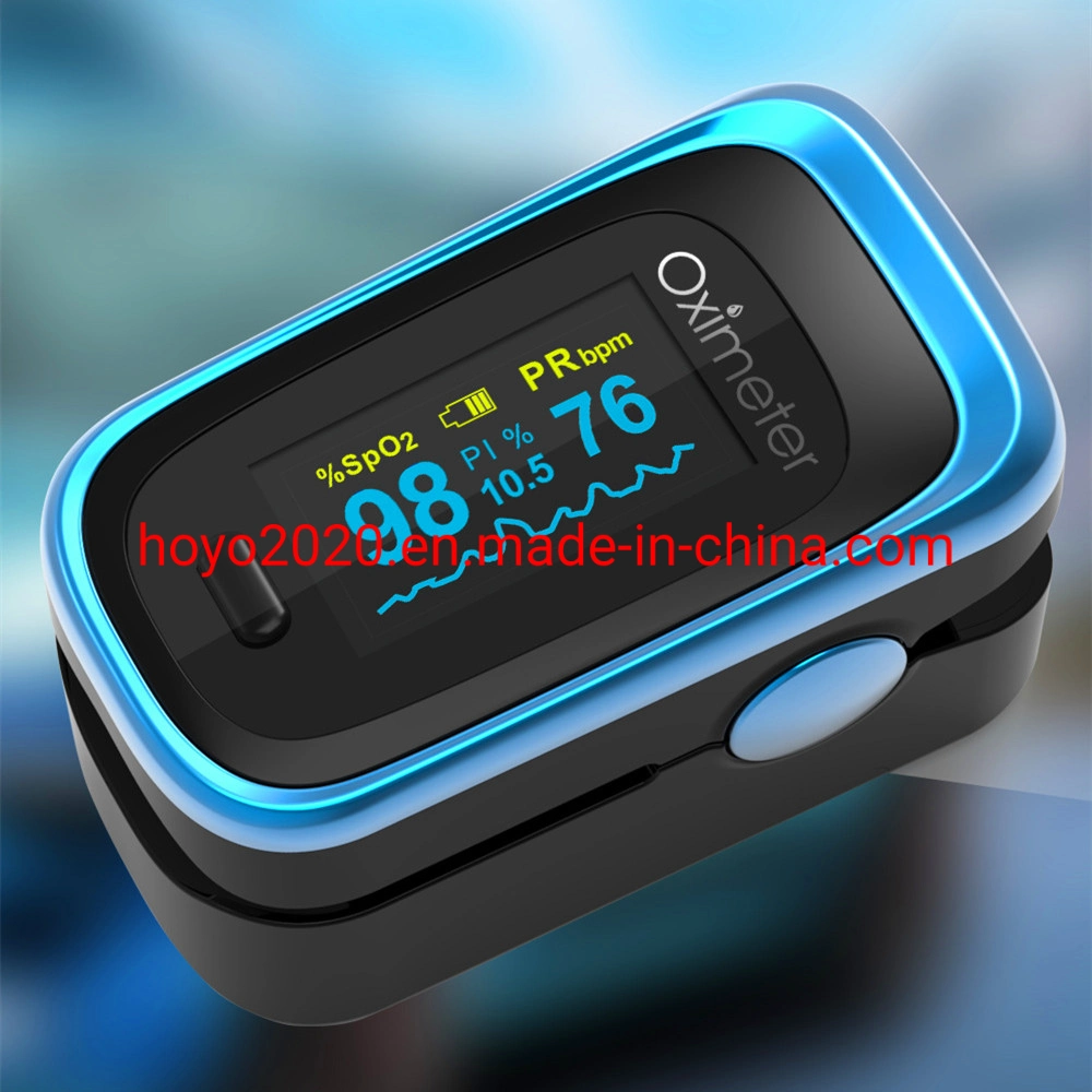 Pequeña casa portátil Oxímetro de pulso de la SpO2 Pantalla LED de equipo médico Oxímetro de pulso de dedo Factor China Fingertip Sensor de pulso Oxímetro TFT OLED sangre LED