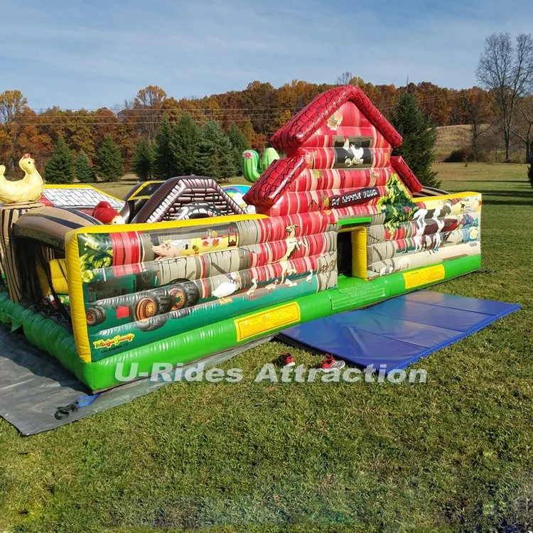 Commercial inflatable bouncer castle inflatable farm bouncer house