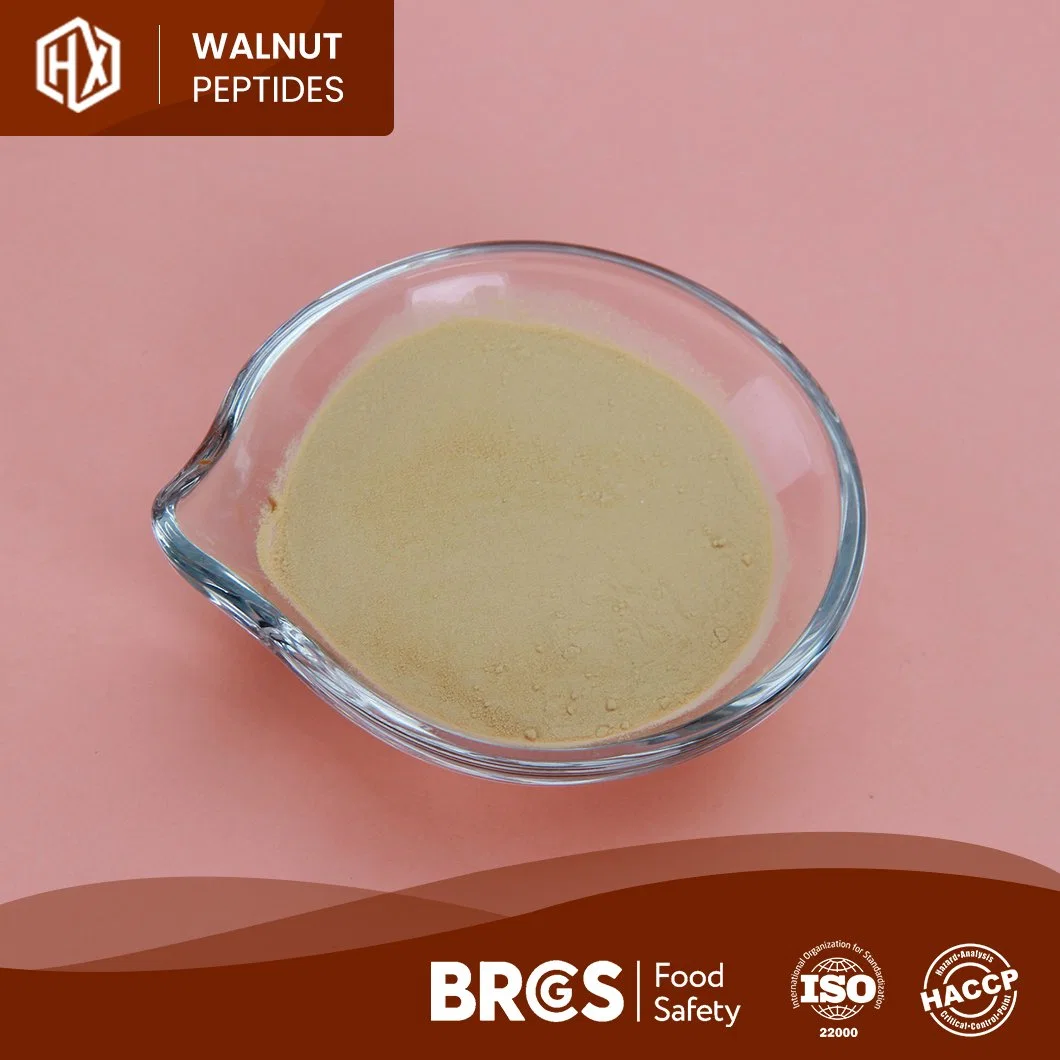 Haoxiang Healthcare Supplement OEM Custom China Walnut Peptide Powder Small Molecule Hydrolyzed Vegetable Protein Peptide for Keeping Moisture and Anti-Aging