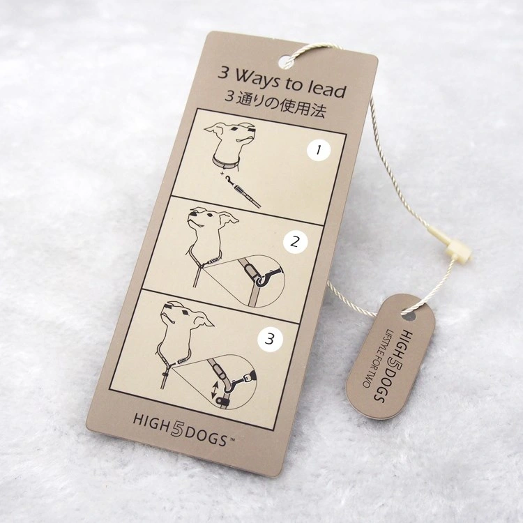 Customized Logo Garment Tags Fashion Private Label Clothing Paper Hang Tag