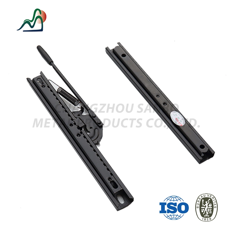 Truck Seat 400mm Car Seat Seat Slider Black-Coated C Type Double Locking Single Locking Structure Slide Rail