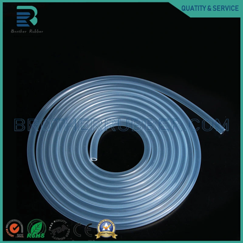 ID*Od 8mm*10mm Heat Resistant FDA Food Grade Flexible Silicone Rubber Hose Tube