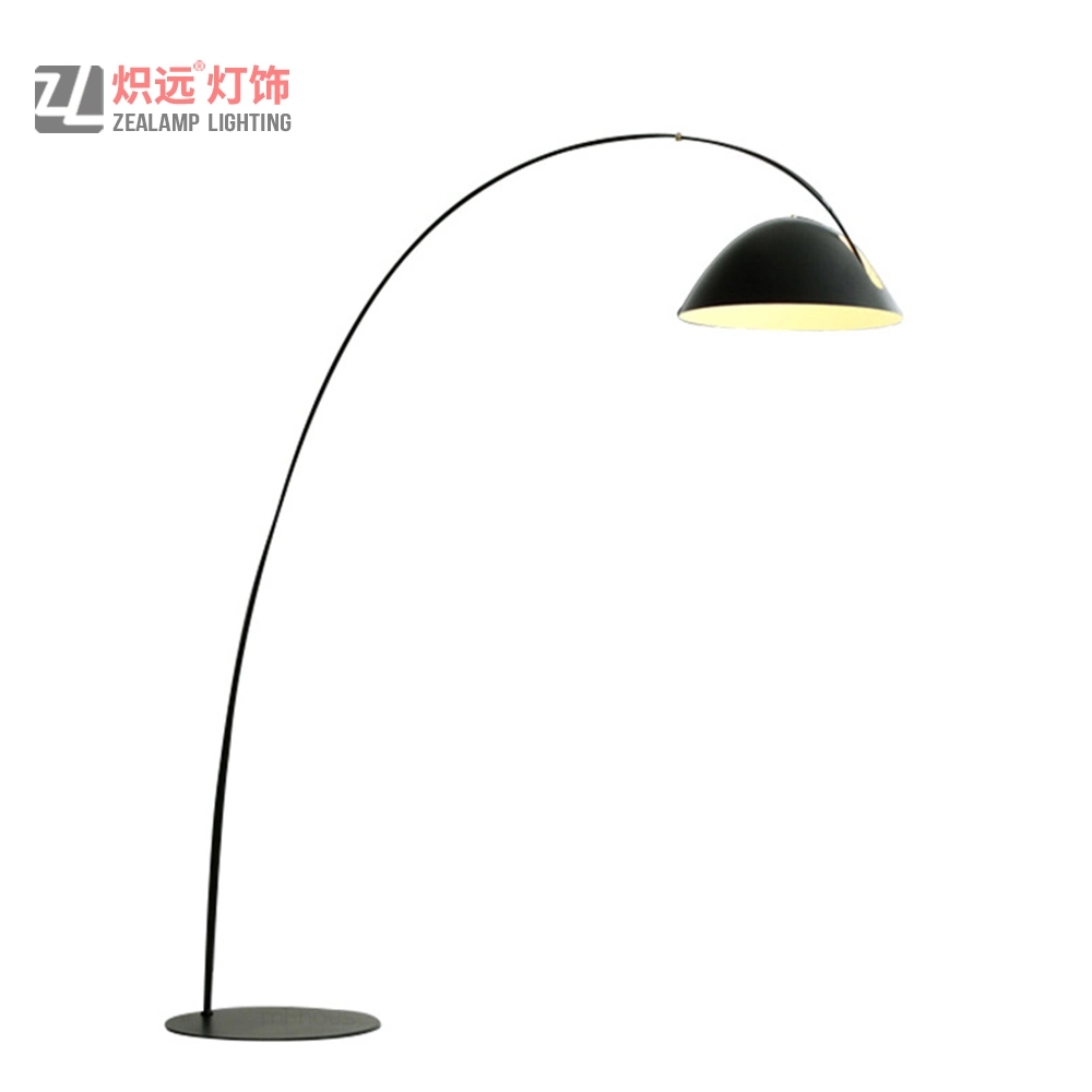 Contemporary Black Steel Floor Light Decoration