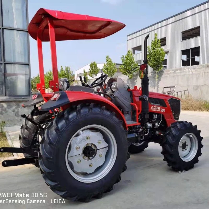 Tractor de ruedas bajo Precio Rendimiento de alta calidad/alto costo 80hp, 90hp, 100hp Agricultura Agrícola Awning