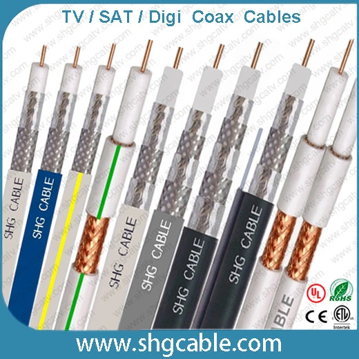 RG6 RG59 RG11 RG213 RG58 LMR400 UL CE verificado Cables coaxiales de RF de CCTV TV