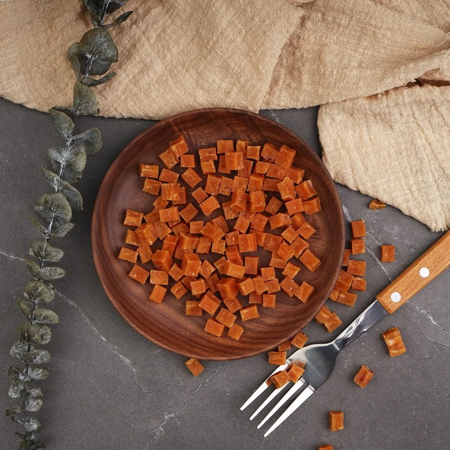 100% natural de carne de frango em cubos cão OEM trata de alimentos para animais