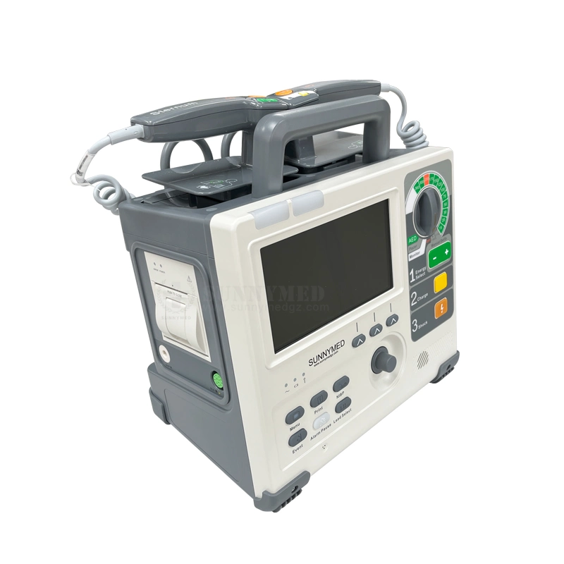 SY-C026A 4 em 1 Monitor de desfibrilador dispositivo auxiliar médico multifuncional Desfibrilador AED