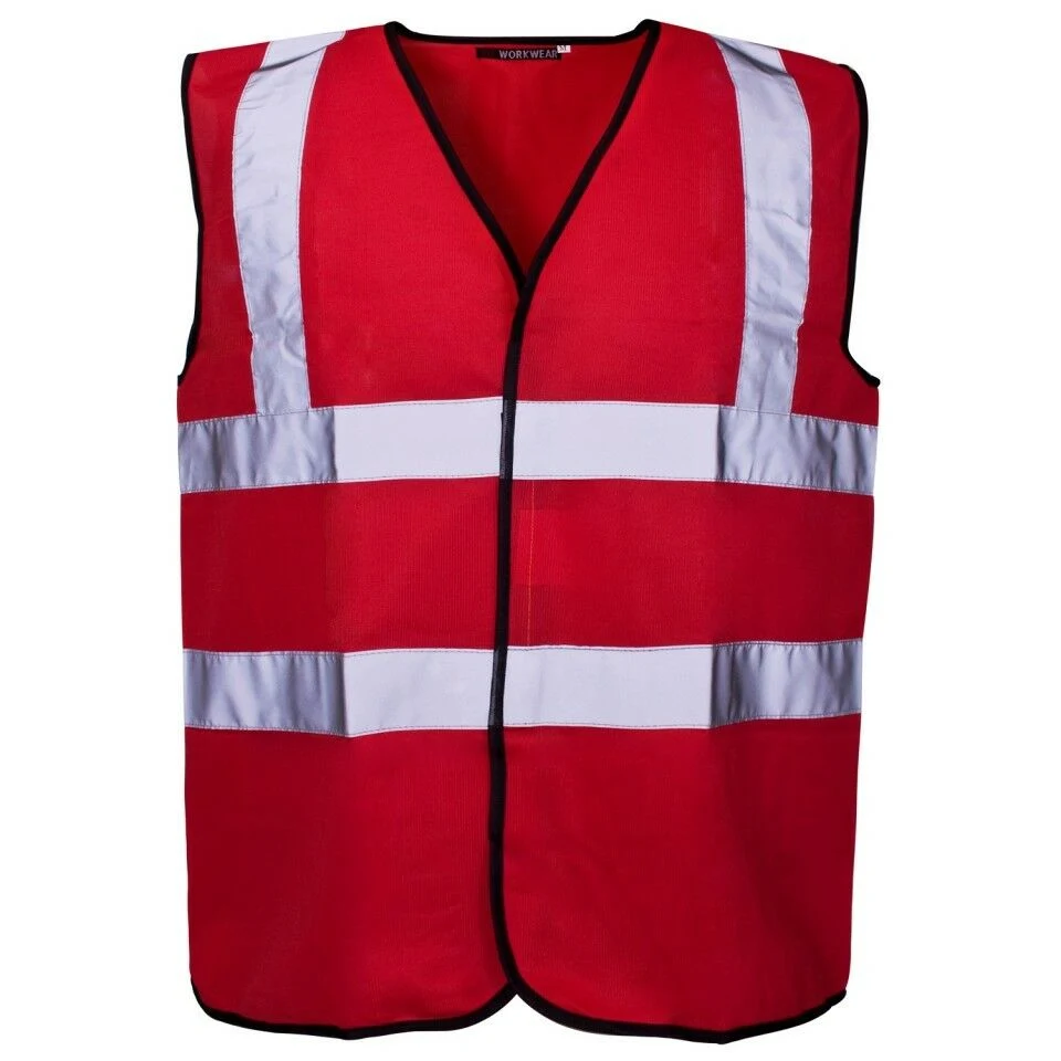 Gilet réfléchissant WORKWEAR Gilet de sécurité colorés de vêtements pour femmes Men-Orange