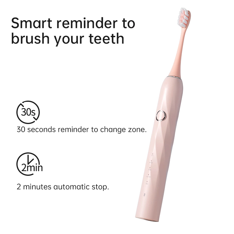 Sonic Electric Toothbrush for Adults and Kids, 5 Modes & 3 Intensity Levels, 2-Min Smart Timer, Ipx7 Waterproof, Whitening, Rechargeable with Travel Case