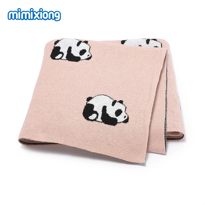 Mimixiong New Style Panda Animal Pattern Soft Baby Cotton Blanket