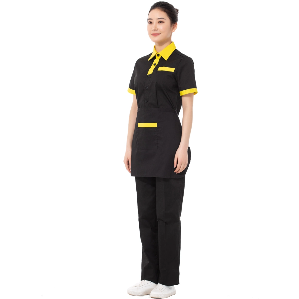 Wholesale/Supplier Hotel Restaurant Unisex Busperson Shirts Waiter Workwear Uniform