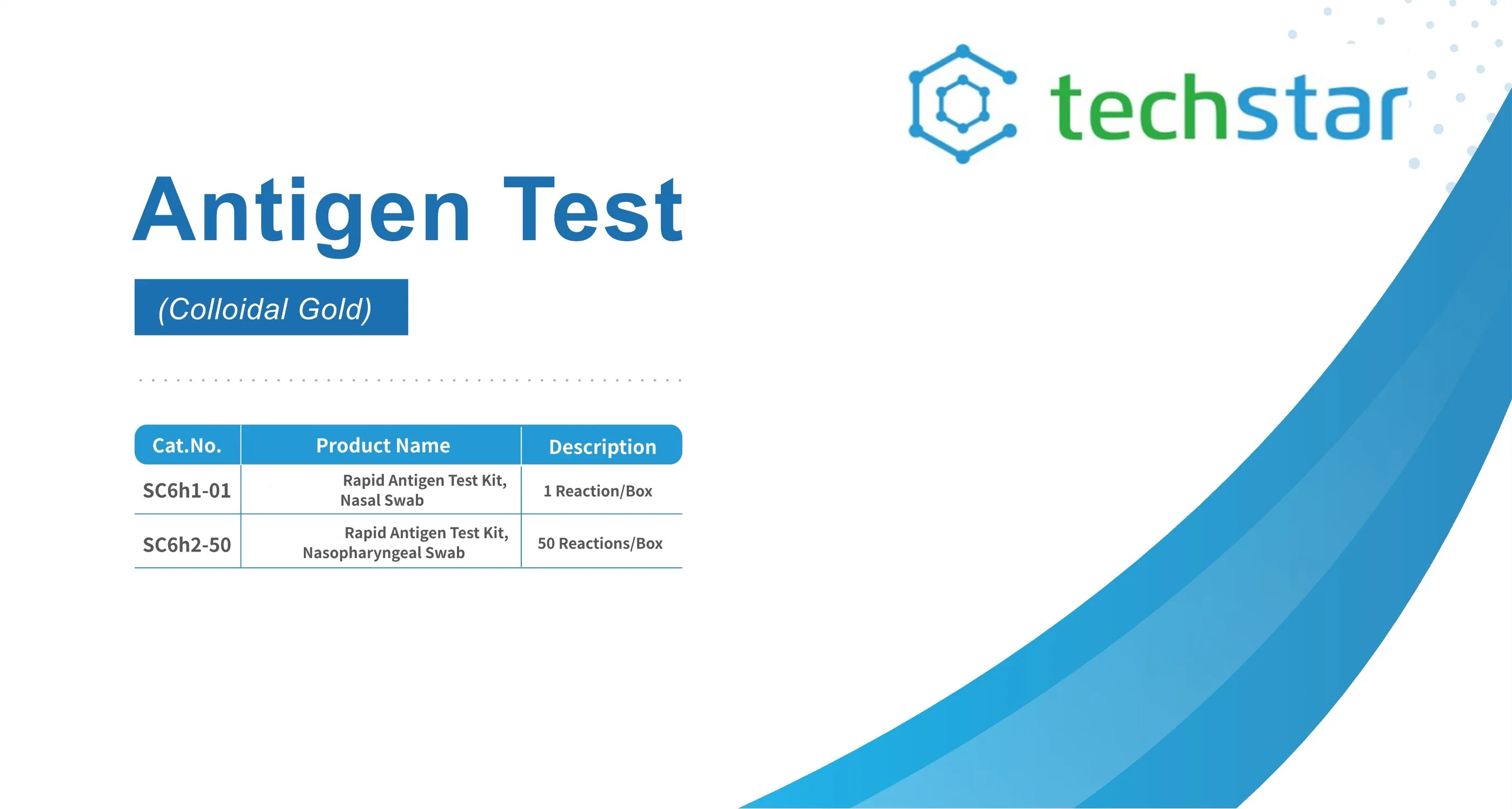 Techstar Antigen Saliva Test Kit Single Pack with CE Certificate TUV