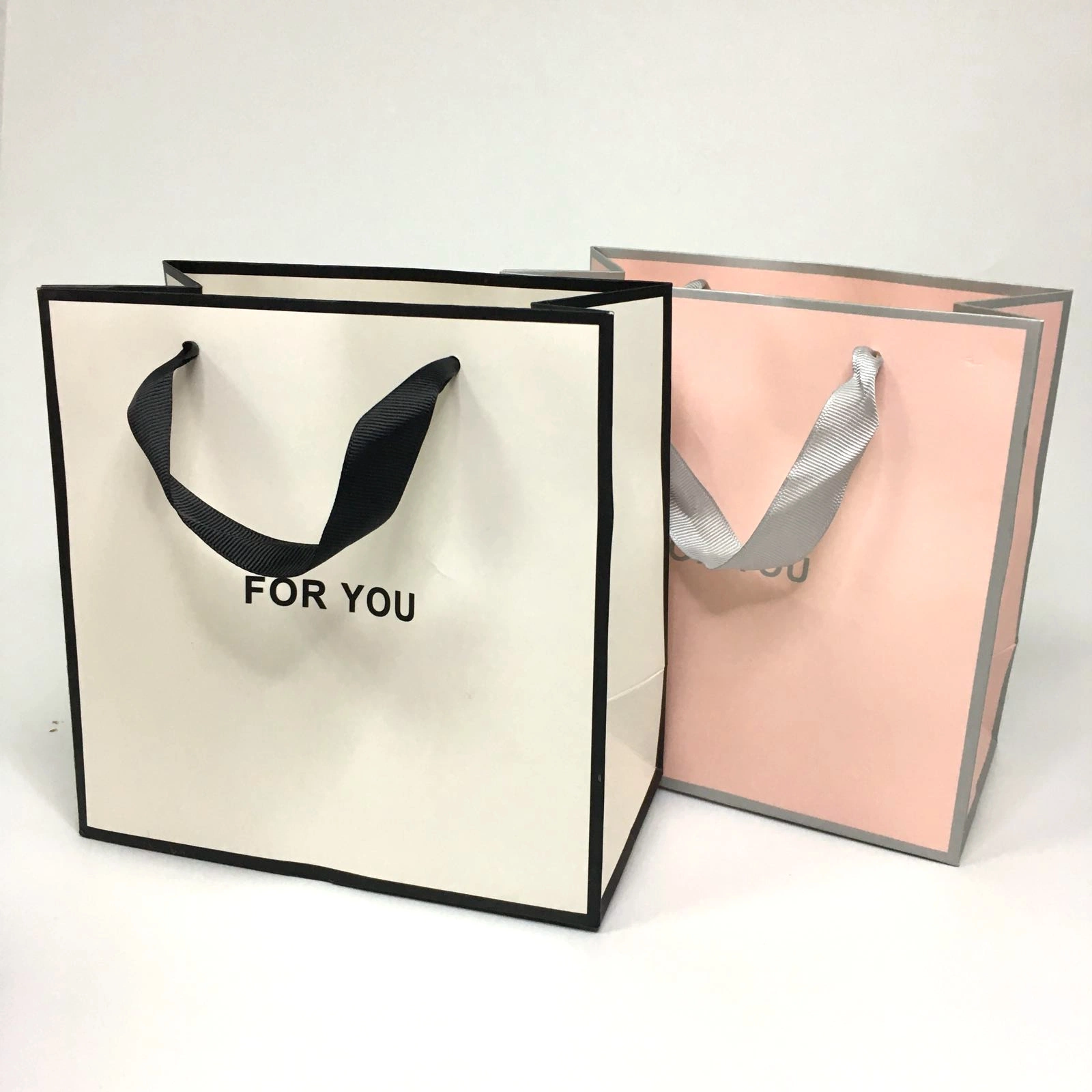 Eco friendly Compras Personalizadas bolsas de papel caja de embalaje de papel