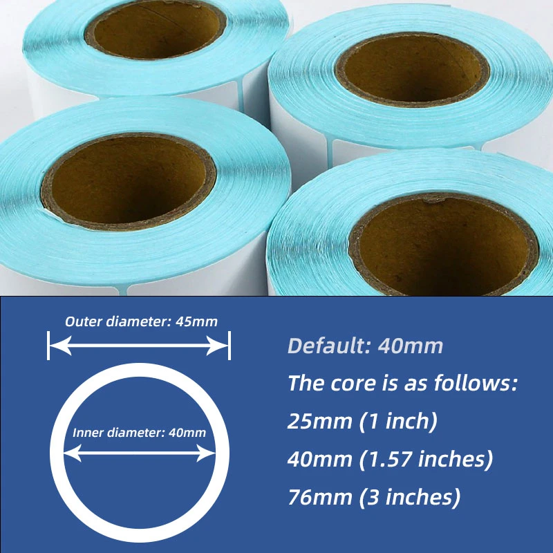 Good Quality Self-Adhesive Labels Thermal Sticker 60mm X 40mm Blue Color Sticker