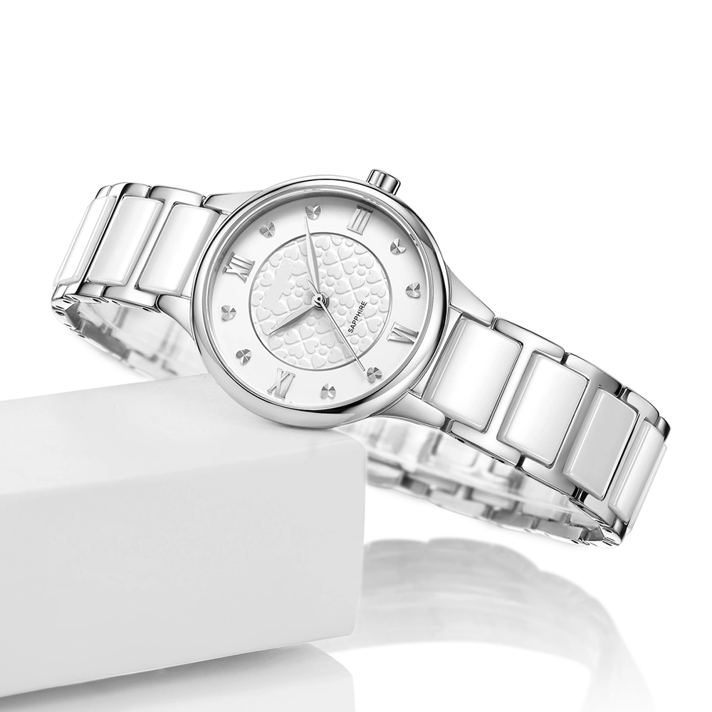 Latest Elegant Factory Prices Stainless Steel Ceramic Ladies Watch