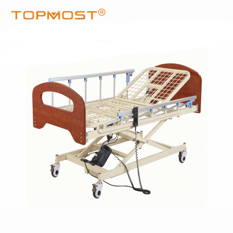 Medical Equipment Five Functions Bed Electric Super-Low Home Care Bed