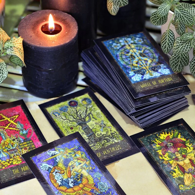 78 original Tarot Cards Juego de narración de la Fortuna de la cubierta para principiantes y lectores expertos, tradicional clásico Tarot Deck Tamaño estándar