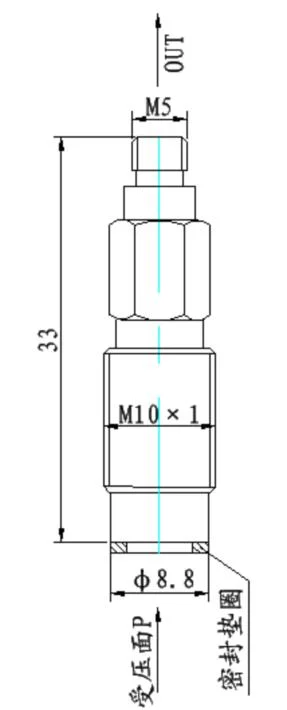 Amplia gama Mini Cost-Efficiency de acero inoxidable del sensor de presión transmisor de un transductor piezoeléctrico (S1004)