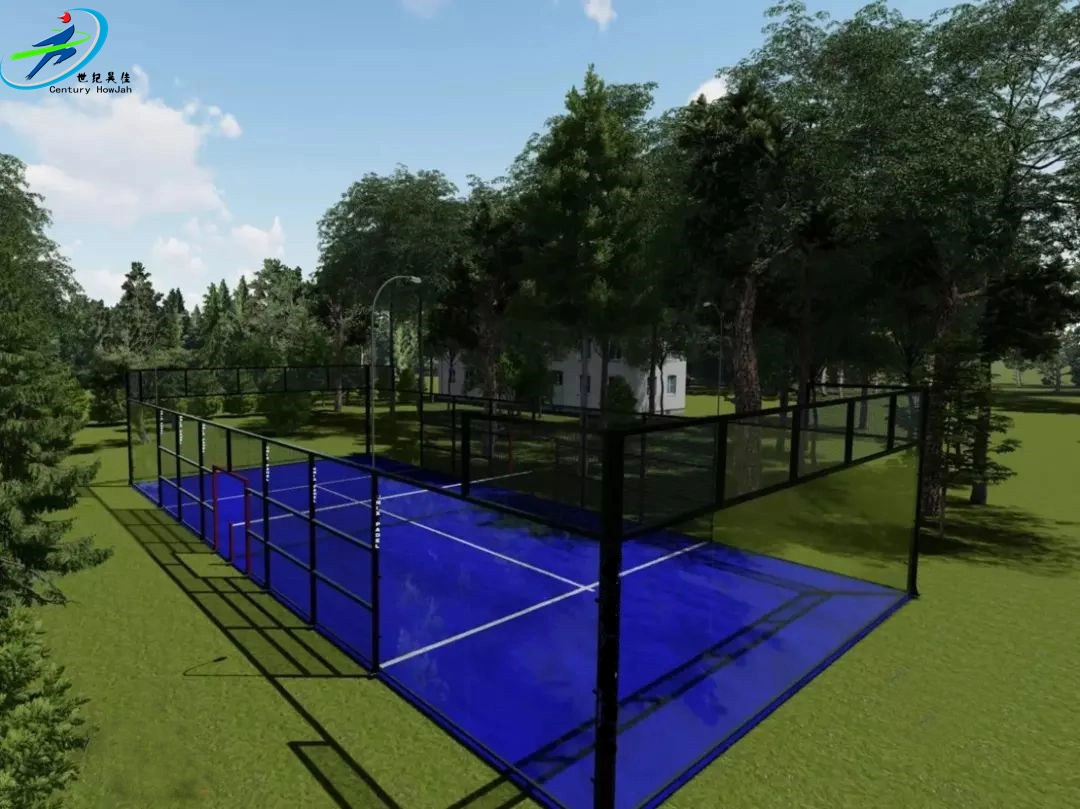 Century Star China Suppliers Artificial Grass and Plastic Flooring in Customized Outdoor/Indoor Padel Tennis Court