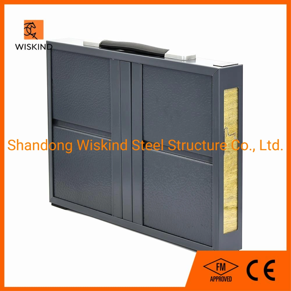 Cheap Patented PU Sealing Wall/Roof Rock Wool Mineral Wool Sandwich Panel for Office/Apartment