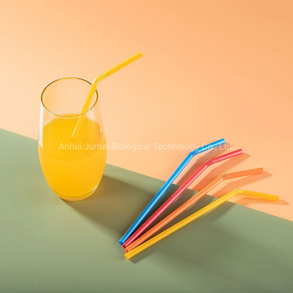 Ecofriendly Plastic Drinking Straws Colored Compostable PLA Straws