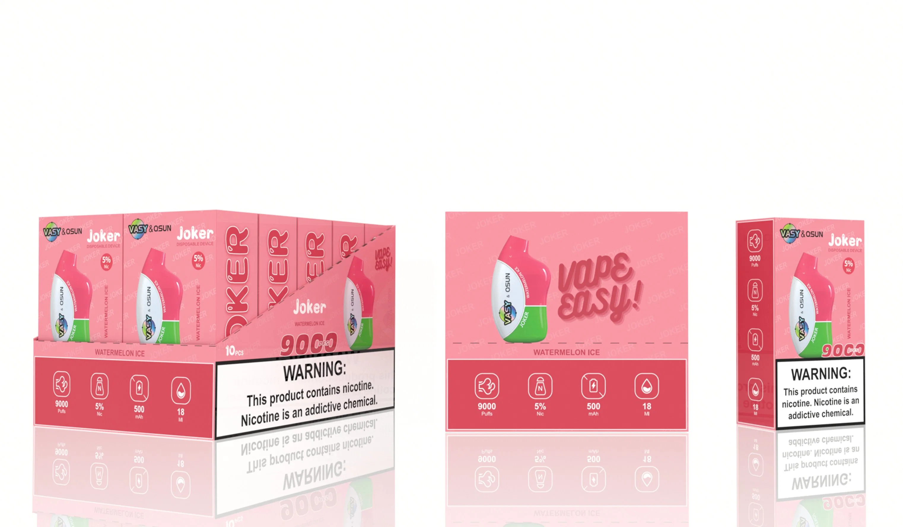 2023 Trends Disposable Vape Vasy Joker 9000 أطواق عيد الميلاد الإلكترونية السجائر