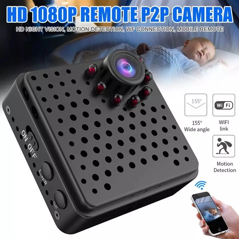 Caméra de sécurité sans fil extérieure Mini Cam W18 Modèle Caméra de voiture Mini Caméra avec WiFi avec Spot Light 3 Modes (wc001W18)