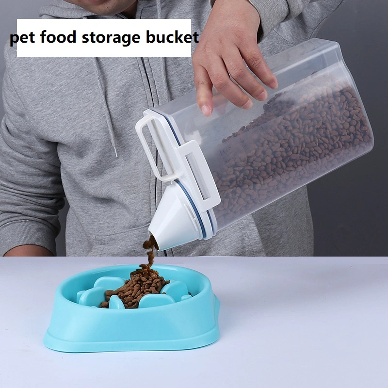 Contenedor de almacenamiento hermético de comida para perros de mascotas