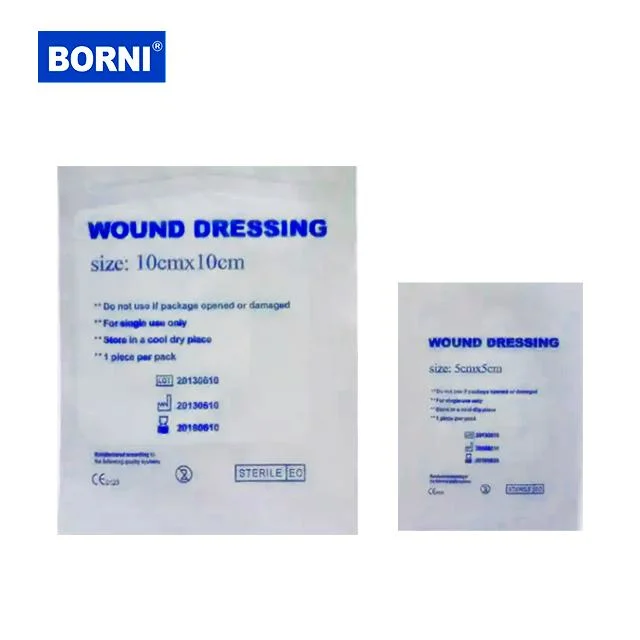 Surgical Medical Adhesive Disposable Non-Woven Plaster PU Wound Dressing with CE