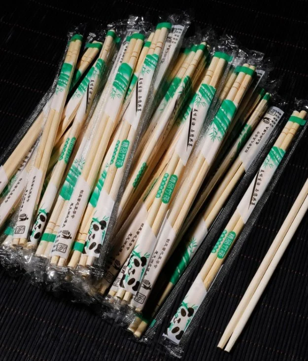 China Fabricante en Bulk Natural Round desechables Bambú Chopsticks vajilla