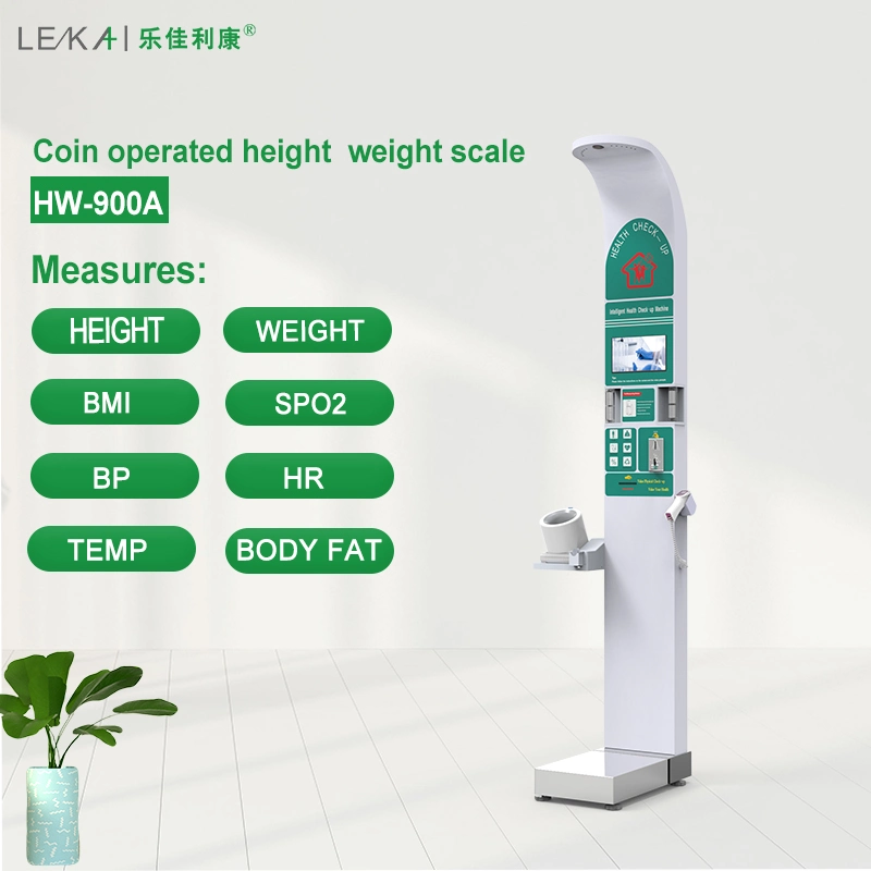La composición corporal escala Analyzer El analizador de grasa corporal la máquina de monedas el peso de la altura de la máquina expendedora de IMC