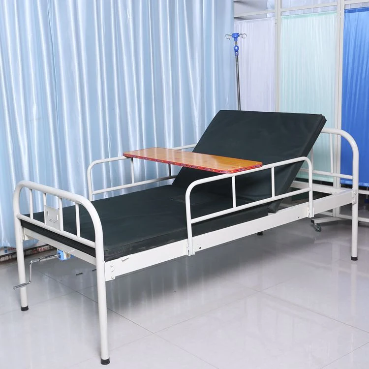 Réglage en usine 3 fonctions de la table de patient ICU acier 3 manivelle Utilisé Manuel médical Lits d'hôpital Prix