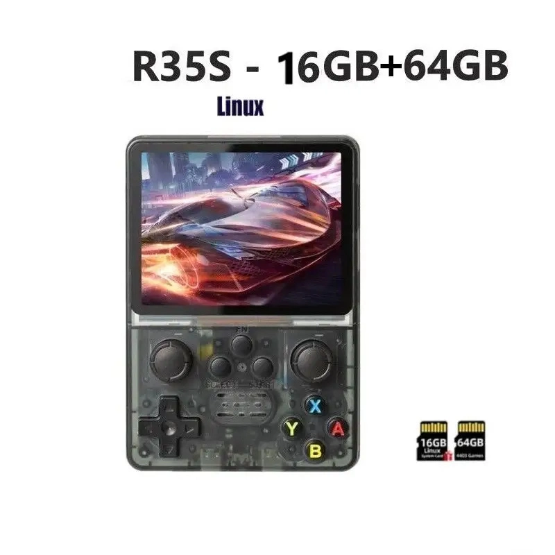 Hot Selling R35s Retro Handheld Game Console compatible avec le système Linux Console de jeux portable avec écran IPS de 3.5 pouces