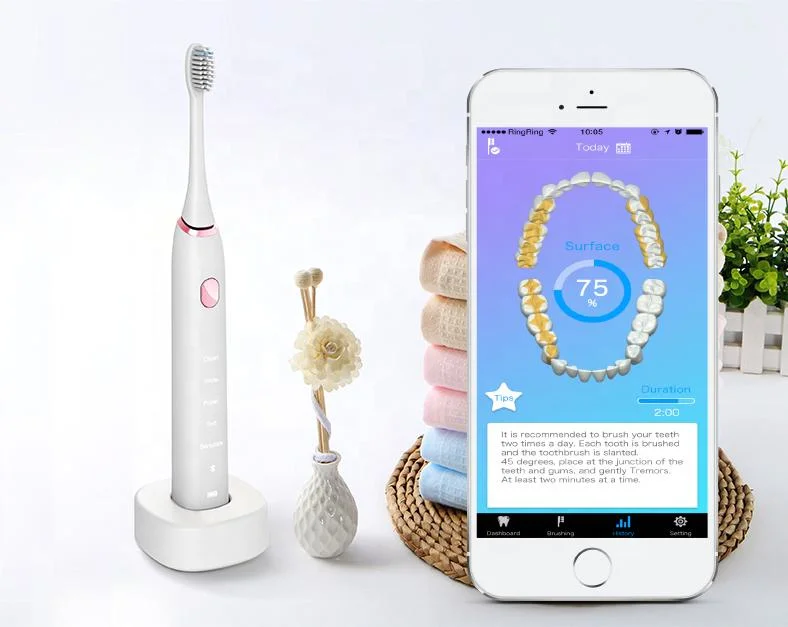 Factory Stable Waterproof Rechargeable Sonic Electric Toothbrush Upgraded Sonic Toothbrush