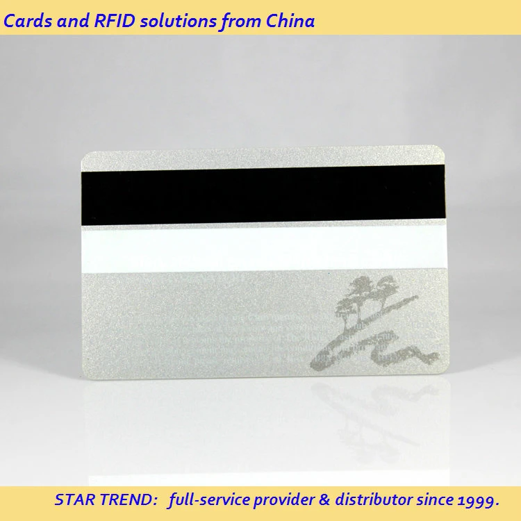 Silver Printing PVC Magnetic Stripe Card for VIP Member