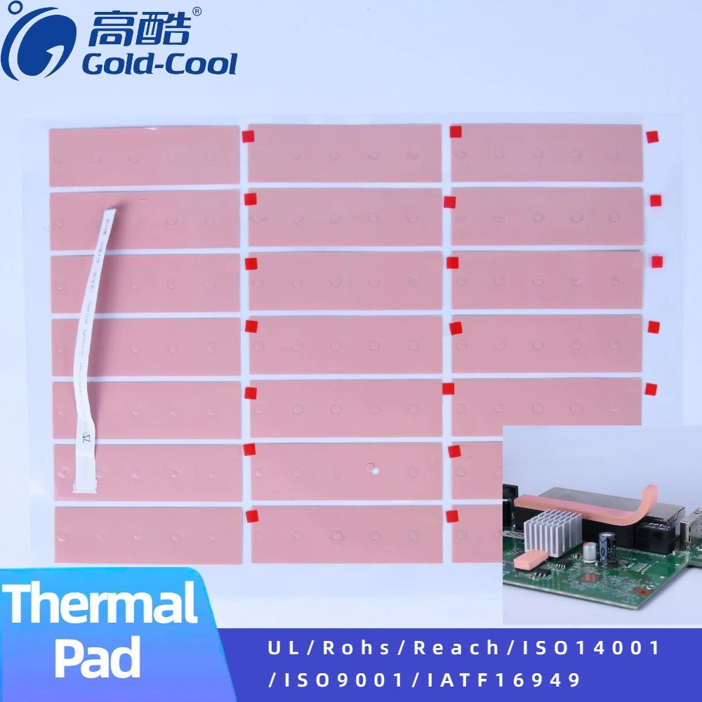 Matériau de dissipation thermique de la feuille d'isolation en silicone pour les produits électroniques en gros