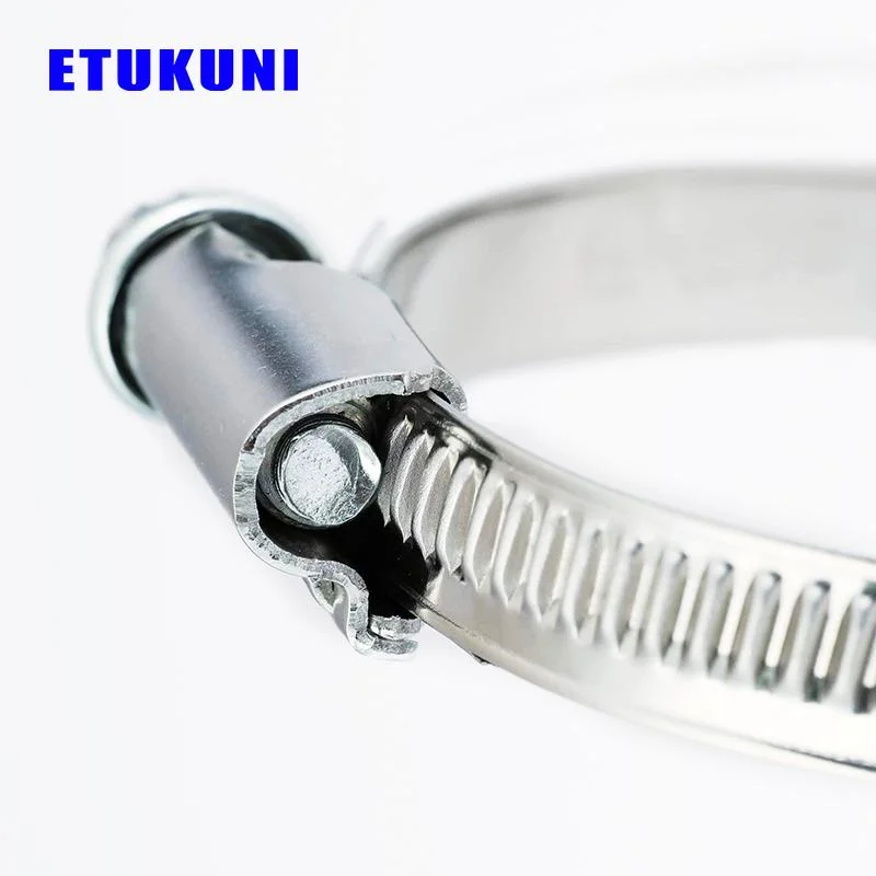 Stainless Steel High Pressure German Type Worm Drive Asymmetry Hose Clamp Gas Tube